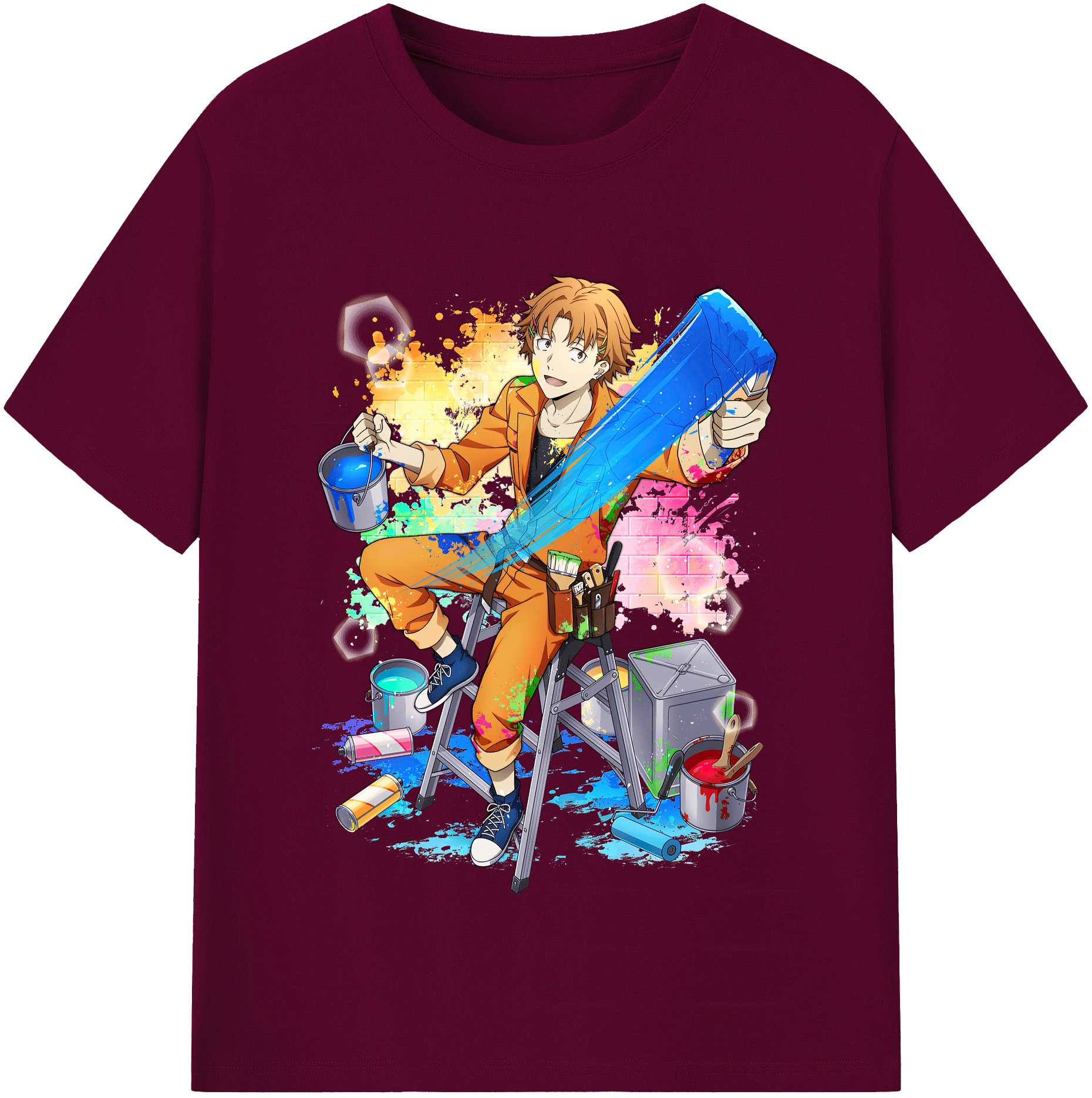 （画像用） 文豪ストレイドッグス Bungo Stray Dogs レディースカジュアルプリントTシャツ（綿100％）